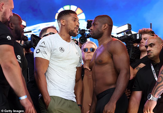 Joshua faces Dubois tonight at Wembley Stadium in front of 96,000 fans