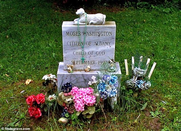 His grave was marked by a headstone with a marble lamb on it. The epitaph reads: 'Citizen of Albany, Child of God'