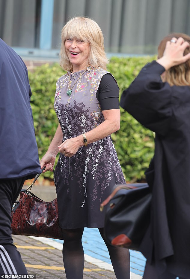 Meanwhile, Toyah Wilcox flashed a bright smile as she stepped out in a floral dress