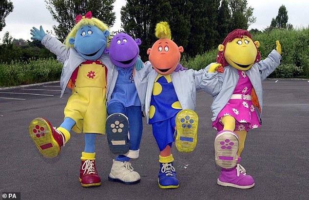 The Tweenies was set in a nursery school and followed the adventures of four characters, Milo, Jake, Bella and Fizz