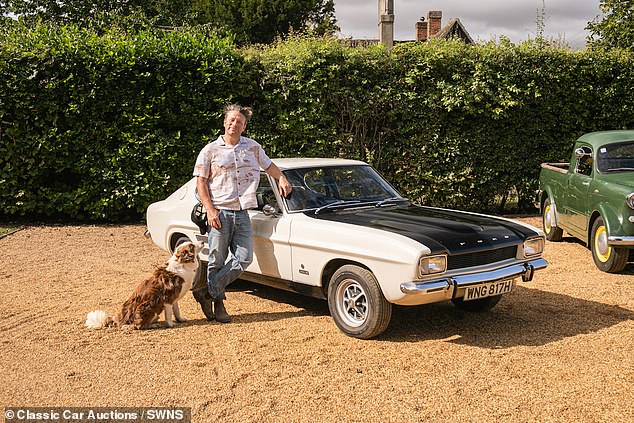 Jamie Oliver and his 1970 Ford Capri 3000GT, previously called his 'go-to car'