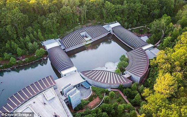 Her first philanthropic love is the Crystal Bridges Museum of American Art (pictured), which she founded in 2011