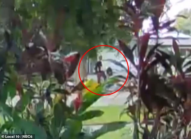 The teenager decided to hide under a tree from the storm and was last seen in doorbell footage sitting on his bike, waiting for the storm to pass.