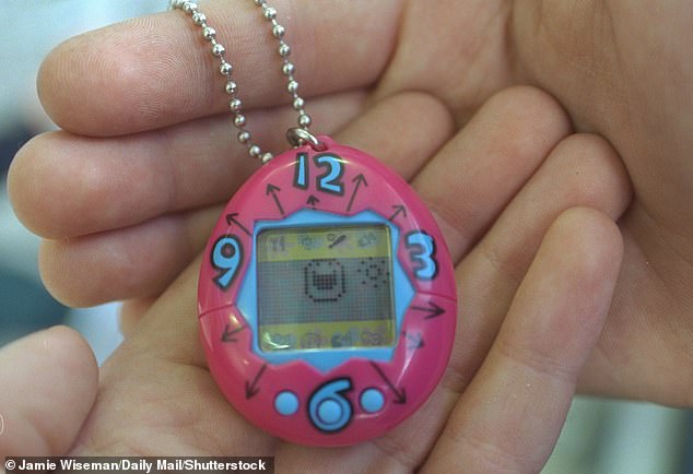 The colorful egg-shaped device housed a virtual pet that owners had to feed and play with