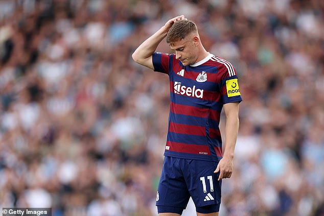 Despite Harvey Barnes' second-half goal, Newcastle were unable to mount a comeback