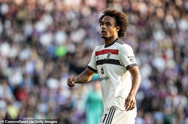 Joshua Zirkzee struggled to make an impact in attack before being replaced by Marcus Rashford