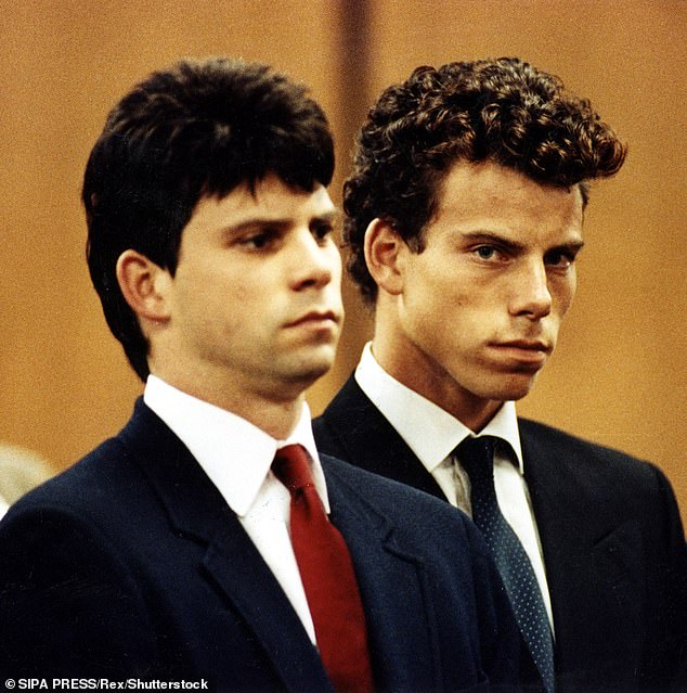 Erik and his brother Lyle Menendez were convicted in 1989 for the brutal murder of their parents in their Beverly Hills home, and both brothers are currently serving life sentences; pictured together in 1990