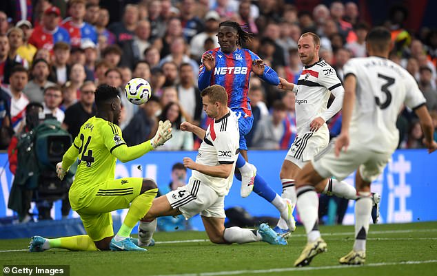 Eberechi Eze proved a thorn in United's side as Palace tried to score against the run of play