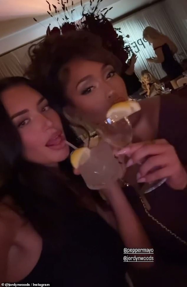 Stassie took to Instagram to share footage of the dinner, which Jordyn reposted