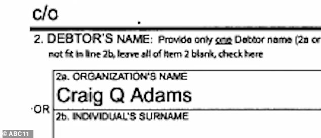 Craig Adams was listed as a debtor on the property and said he would not have known about the deed change if the homeowners association's property management company had not called his neighbor when Mangum tried to gain access to the gated community