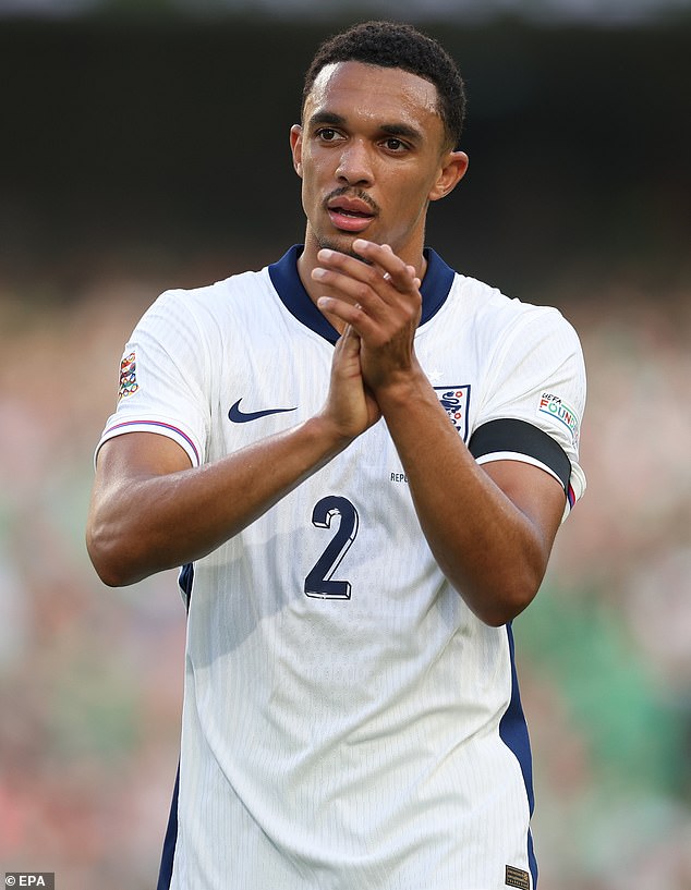 It was Ms Law's first fashion outing since her split from Liverpool and England star Trent Alexander-Arnold (pictured)