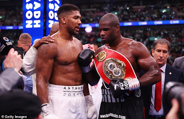 There was respect between the two British stars in the ring at Wembley after the match