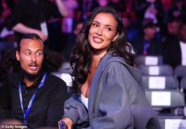 And many celebrities turned up for the show as Maya Jama looked stunning in a white dress layered under a big blue jacket