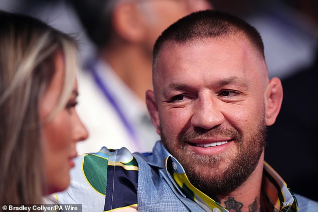 Conor McGregor was also in attendance at the big event, turning heads in his usual quirky designer ensemble