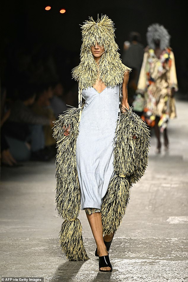 Models showed off the dazzling looks as part of Milan Womenswear Spring/Summer 2025