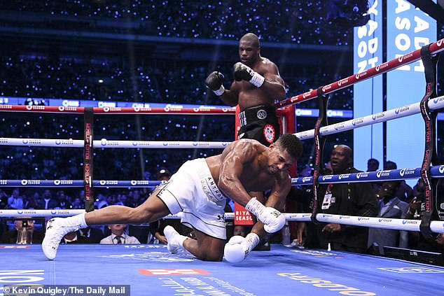 'AJ' was slammed to the canvas for the fourth time that night and was unable to recover