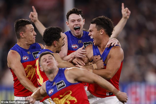 The Brisbane Lions secured a place in the AFL finals with a 10-point win over the Cats