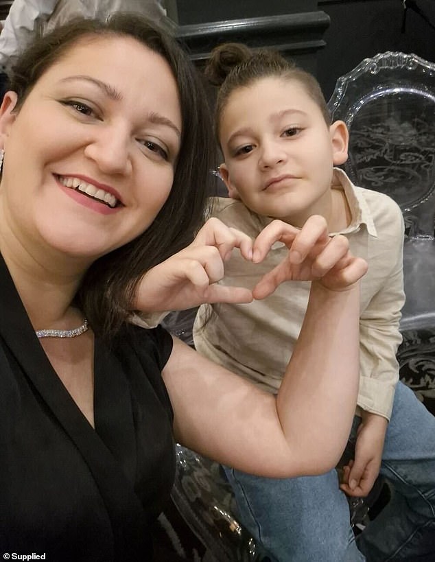 Gulsum Buket (left) with Yavuz (right) has used up all her leave due to medical appointments and has put her job on hold so she can be with her son as he battles bone cancer