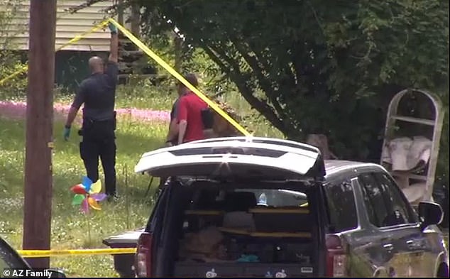 The photo shows the family home in May after Bennett was abducted by his father following an alleged assault incident involving the boy and his mother.