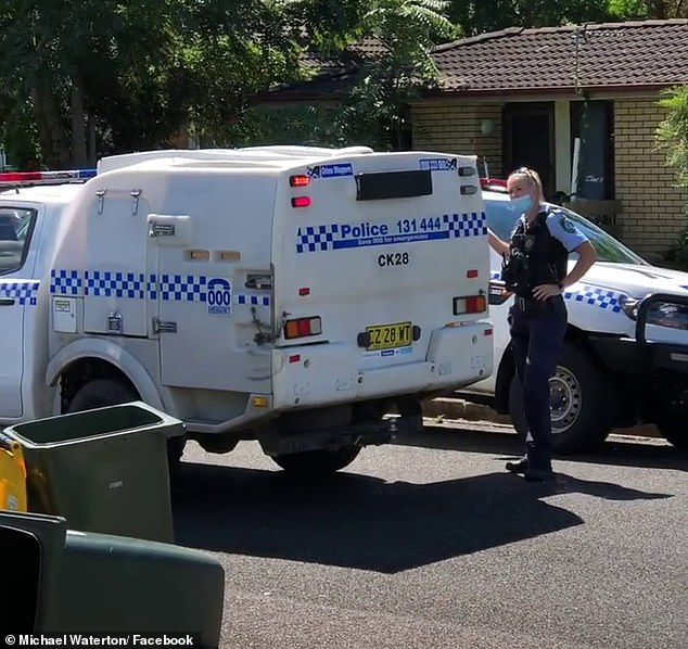 The officer was praised by viewers for telling the arrestee some 