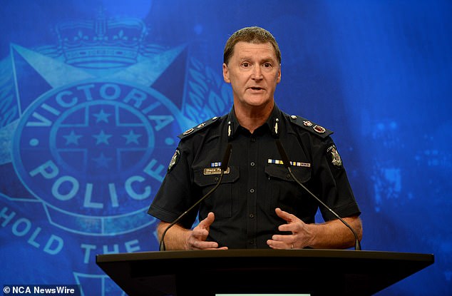 Victoria Police Chief Shane Patton (pictured) described the killings as 'an absolutely horrific, horrific, insane murder'