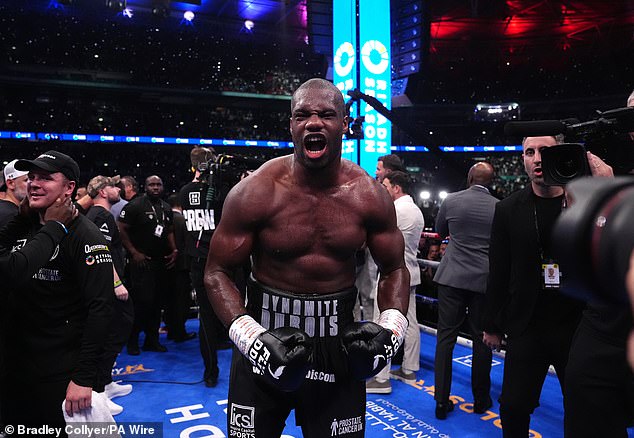 The 27-year-old claimed victory via fifth-round KO to retain the IBF heavyweight title