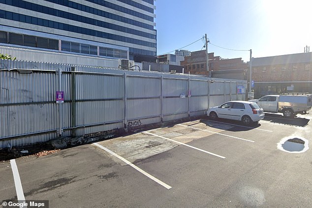 The driver was parked on Acland Lane in Fortitude Valley (pictured), but the fine was for being parked on Bridge Street