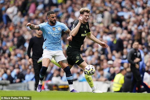 Kyle Walker has come off the bench twice but has been working on his fitness in recent weeks