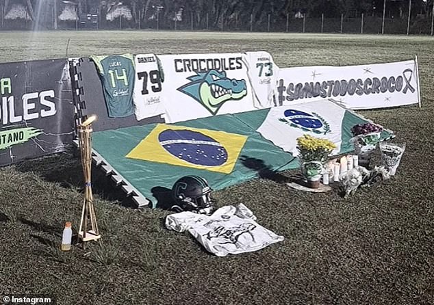 A vigil was held Saturday evening for the three Coritiba crocodiles following the fatal accident