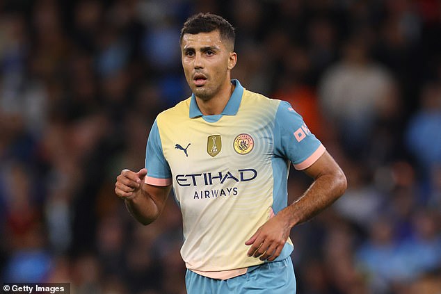 Ballon d'Or candidate Rodri will almost certainly reclaim his place in midfield for the match