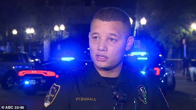 According to Birmingham police Officer Truman Fitzgerald (pictured), the shooter either walked toward or drove past the victims.