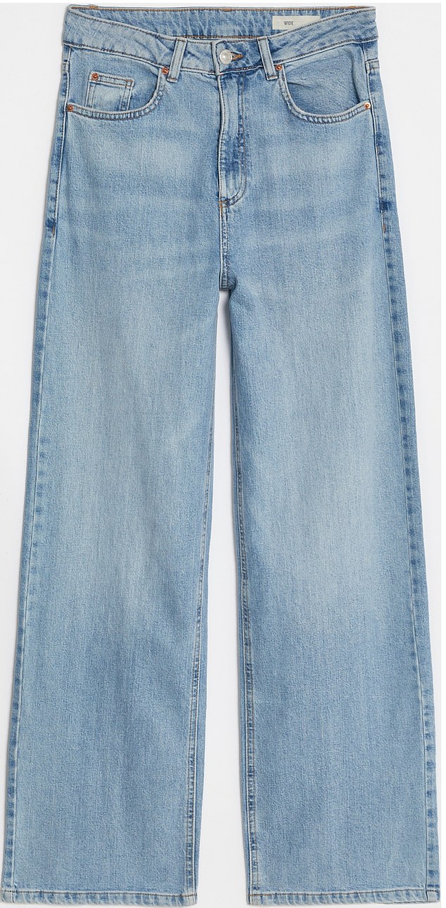 Marks & Spencer's high rise wide jeans, £35, marksandspencer.com