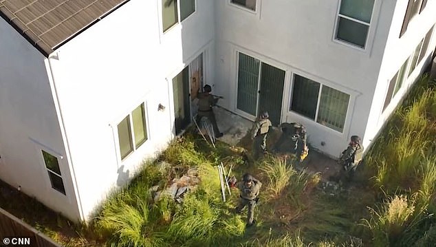 Oakland Police Officer Samson Liu, 38, of Antioch, was suspended April 30 after the farmhouse was found on the property (pictured)