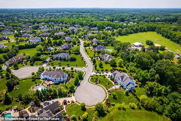 Lesko said the housing market makes it nearly impossible for them to buy a home, even though they earn well and have steady jobs. For now, the couple has given up on buying a home and continues to pay just under $3,000 a month for their two-bedroom apartment. PICTURED: Marlboro in Monmouth County, New Jersey