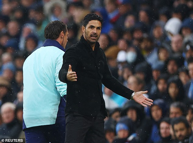 Mikel Arteta's demeanor after the match was cool as he gave short answers to reporters