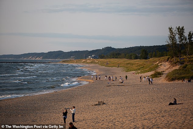 The community of less than 900 residents is more of a village than a town and is located right on the shores of Lake Michigan