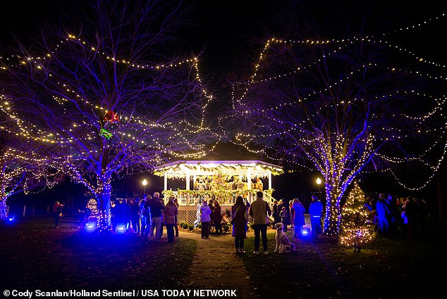 The comparison to the Massachusetts city comes from the city's picturesque harbors and quaint downtown. The city's annual Christmas tree lighting ceremony can be seen here