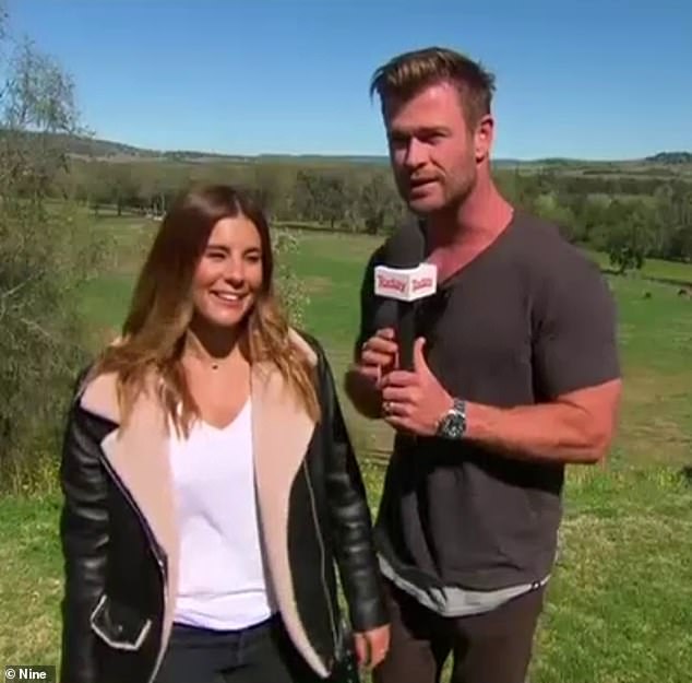 Chris Hemsworth surprised Phillips on the radio when she was a weather presenter for Weekend Today in September 2020