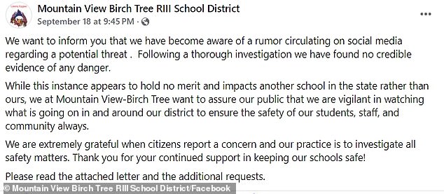 The school posted a series of lengthy statements online about the boy's antics