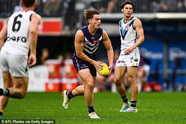 Fremantle star Caleb Serong is seen as a rough diamond by some experts