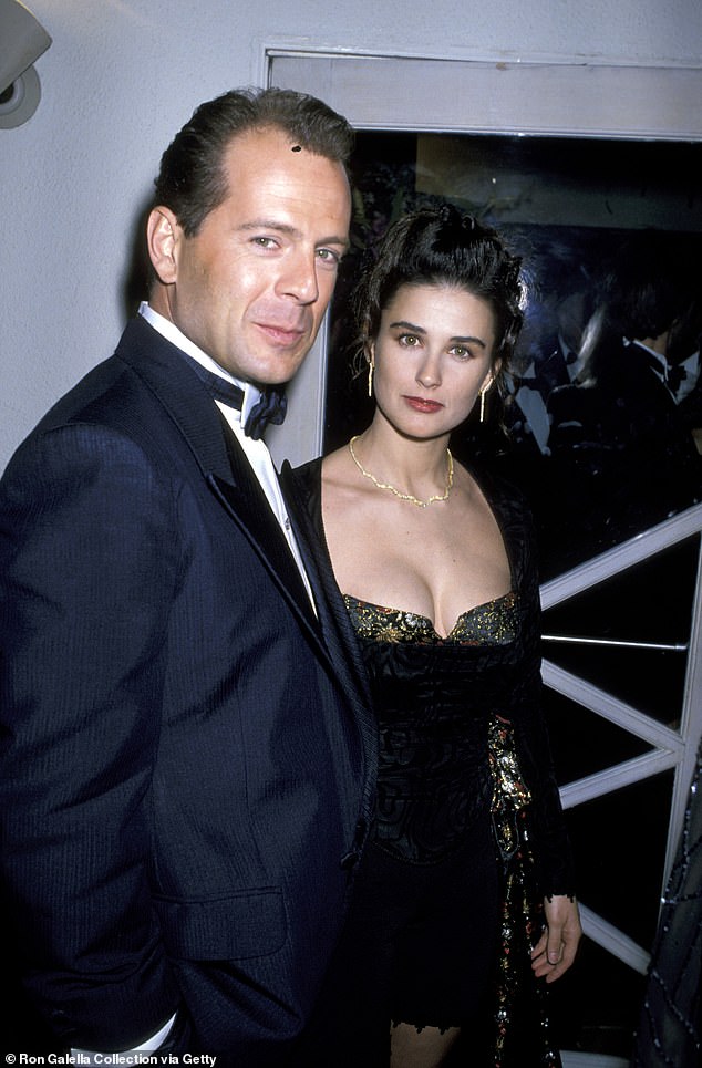 The actress, now 61, lived in Malibu with her then-husband Bruce Willis and decided to bike 30 miles each way to the set of Indecent Proposal every day, pushing herself to regain her pre-pregnancy figure (pictured in 1991).