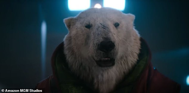 A giant talking polar bear was also part of the team that saved Santa Claus