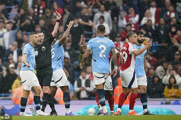 In the second half – as Arsenal's ten men tried to keep City's eleven at bay – most of that came from Arsenal