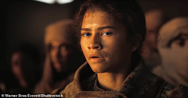 The 28-year-old actress is seen in a still of Dani in Dune: Part Two