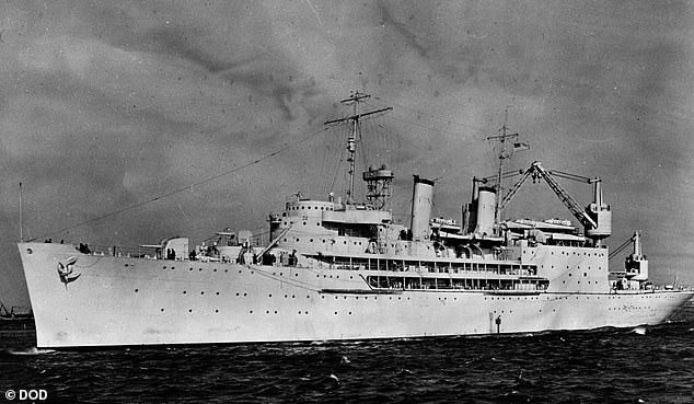 The flagship of the Atomic Energy Commission, the USS Curtis