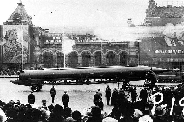 A Soviet SS-4 medium-range missile on Red Square