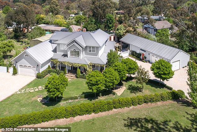 Justin Mohamed lives in a sprawling estate in Gisborne, Victoria, worth $2.4 million