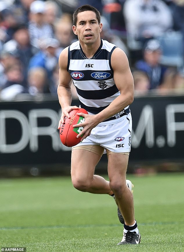 Geelong premiership winner Mathew Stokes (pictured) is fed up with Welcome to Country being used to push political agendas