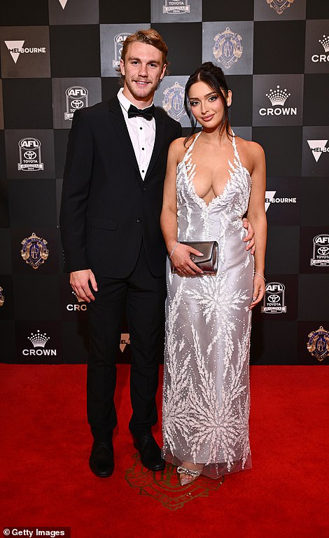 Port Adelaide Power's Jason Horne-Francis and partner Isabella Cavallaro