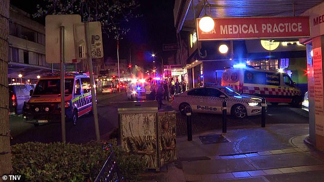 Police have set up a crime scene and closed off several streets in the city centre